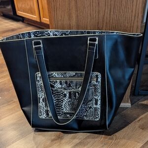 Vera Bradley ELLA TOTE super size tote hard sided stiffer tote